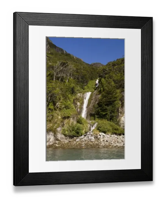 Framed Print : Chile, Patagonia. Tierra del Fuego, Darwin National Park, Garibaldi Fjord