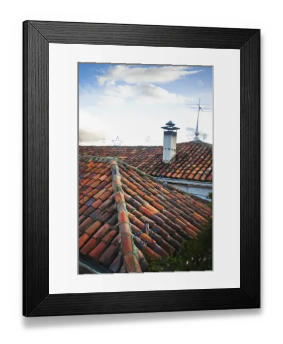 Framed Print : Bogota, Colombia. Monseratte is a little town perched on a high, abrupt mountain in downtown Bogota Framed Print : Bogota, Colombia. Monseratte is a little town perched on a high, abrupt mountain in downtown Bogota
