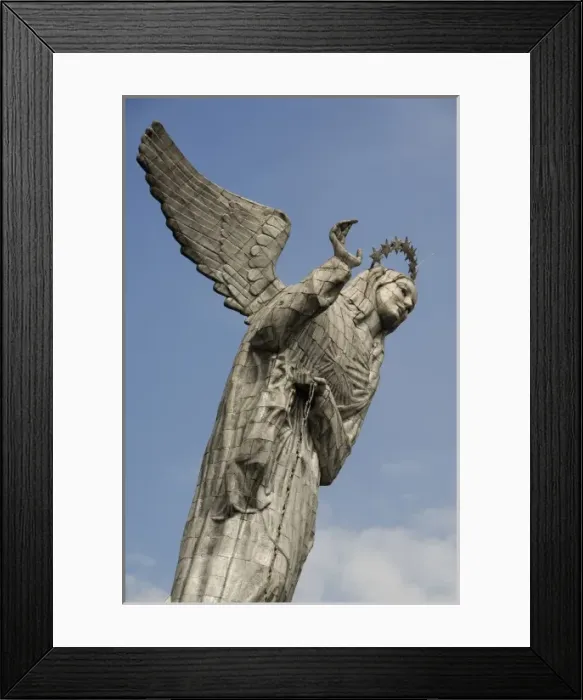 Framed Print : Ecuador, Quito. Statue of the winged Virgin Mary of Quito (La Virgen del Panecillo) Framed Print : Ecuador, Quito. Statue of the winged Virgin Mary of Quito (La Virgen del Panecillo)