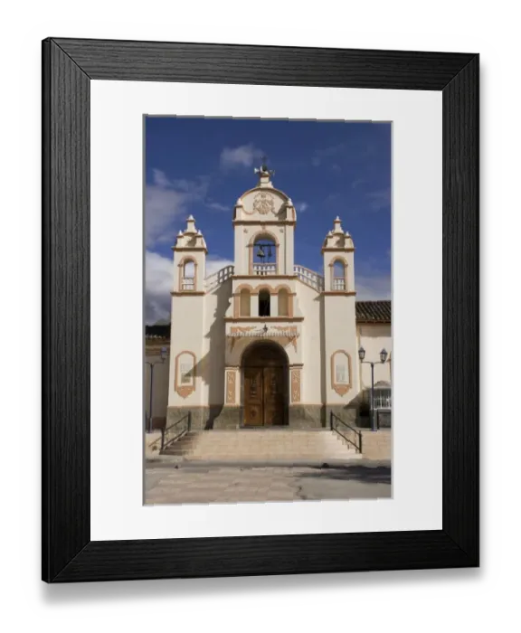 Framed Print : Ecuador, Imbabura Province, Otavalo. Catholic church Framed Print : Ecuador, Imbabura Province, Otavalo. Catholic church