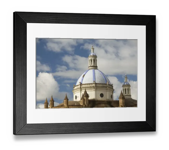 Framed Print : Cathedral of Immaculate Conception, built 1885, Cuenca, Ecuador. Cuenca is a UNESCO Framed Print : Cathedral of Immaculate Conception, built 1885, Cuenca, Ecuador. Cuenca is a UNESCO