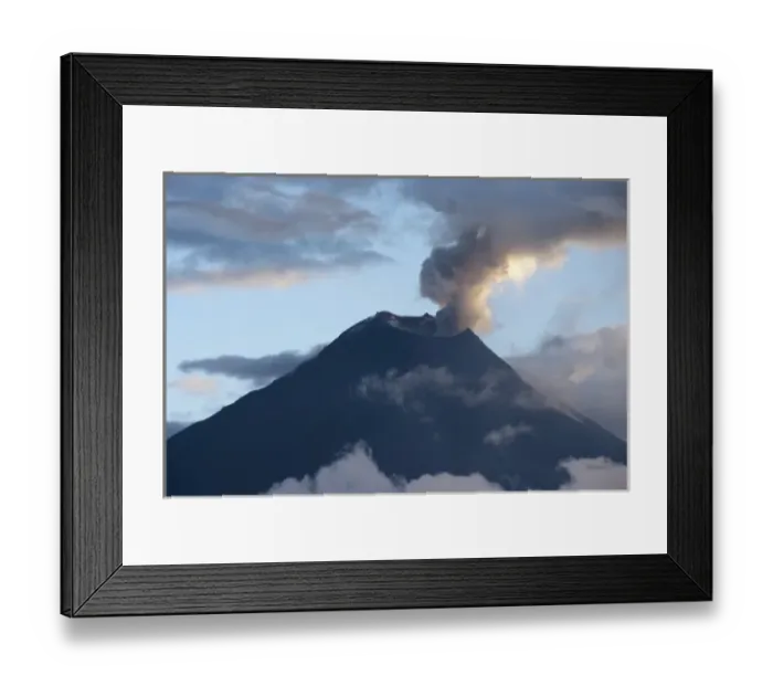 Framed Print : Ecuador, Province Tungurahua, active volcano Tungurahua