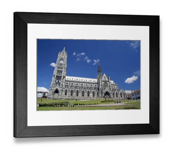 Framed Print : South America, Ecuador, Quito. The Basilica del Voto Nacional, a neo-gothic basilica in Quito Framed Print : South America, Ecuador, Quito. The Basilica del Voto Nacional, a neo-gothic basilica in Quito
