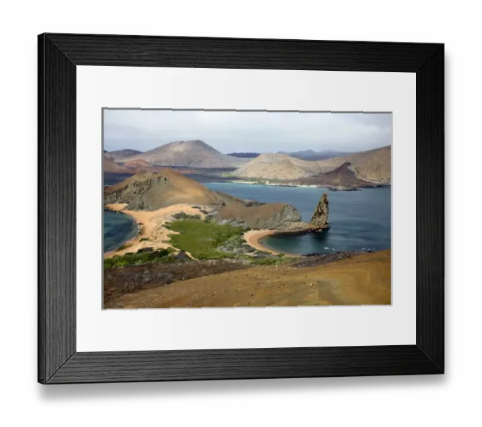 Framed Print : Pinnacle Rock of Bartholomew Island in the Galapagos, Ecuador, South America Framed Print : Pinnacle Rock of Bartholomew Island in the Galapagos, Ecuador, South America