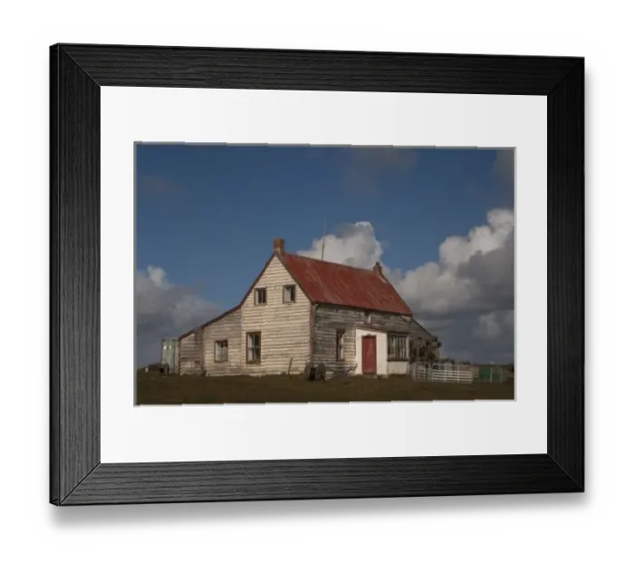 Framed Print : Settlement on Saunders Island, Falkland Islands Framed Print : Settlement on Saunders Island, Falkland Islands