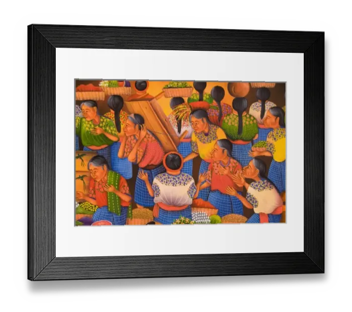 Framed Print : Colorful artwork of painting in market in village of Chichicastenango Guatemala Framed Print : Colorful artwork of painting in market in village of Chichicastenango Guatemala
