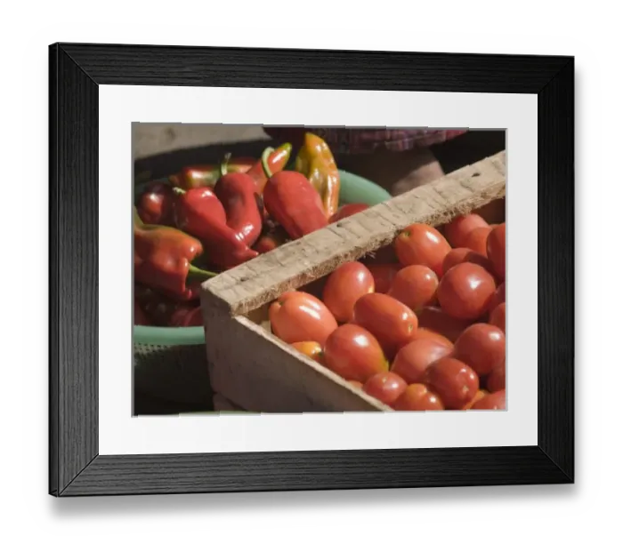 Framed Print : Santiago Atitlan, Guatemala: Produce for sale in the town market Framed Print : Santiago Atitlan, Guatemala: Produce for sale in the town market