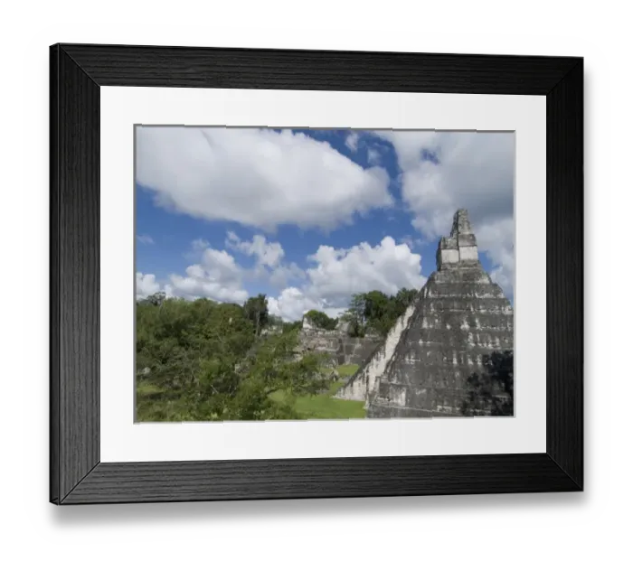 Framed Print : Tikal, Guatemala: Tikal Maya Ruins, Pyramid #1 Framed Print : Tikal, Guatemala: Tikal Maya Ruins, Pyramid #1