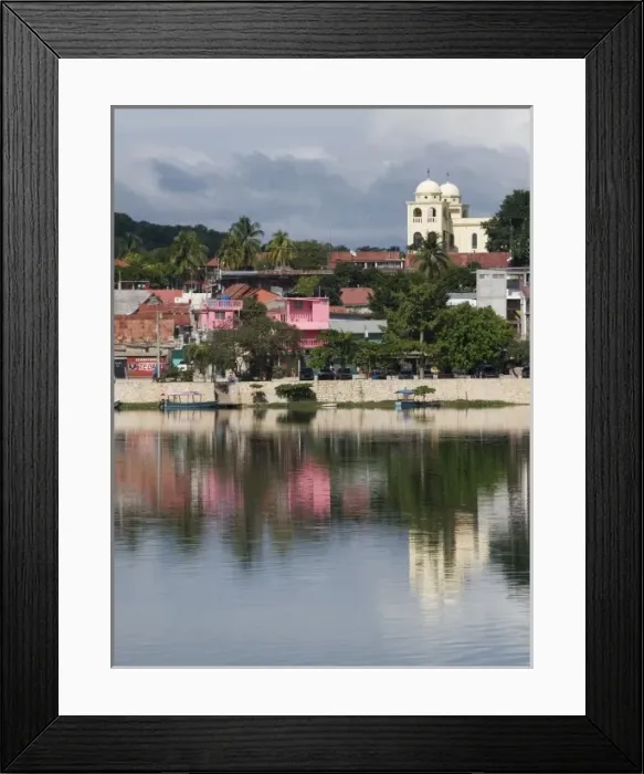 Framed Print : Flores, Guatemala: Views of the island that is the heart of flores2 Framed Print : Flores, Guatemala: Views of the island that is the heart of flores2