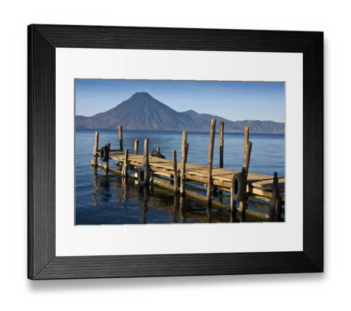 Framed Print : Guatemala, Western Highlands, Lake Atitlan, Panajachel. Early morning light on lake Framed Print : Guatemala, Western Highlands, Lake Atitlan, Panajachel. Early morning light on lake