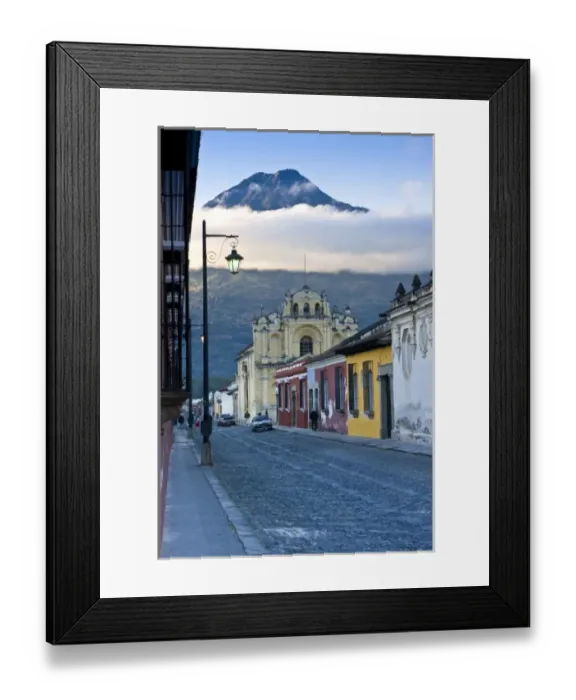 Framed Print : Guatemala, Antigua. La Antigua Guatemala (Unesco site) and Vulcan de Agua, Guatemala Framed Print : Guatemala, Antigua. La Antigua Guatemala (Unesco site) and Vulcan de Agua, Guatemala