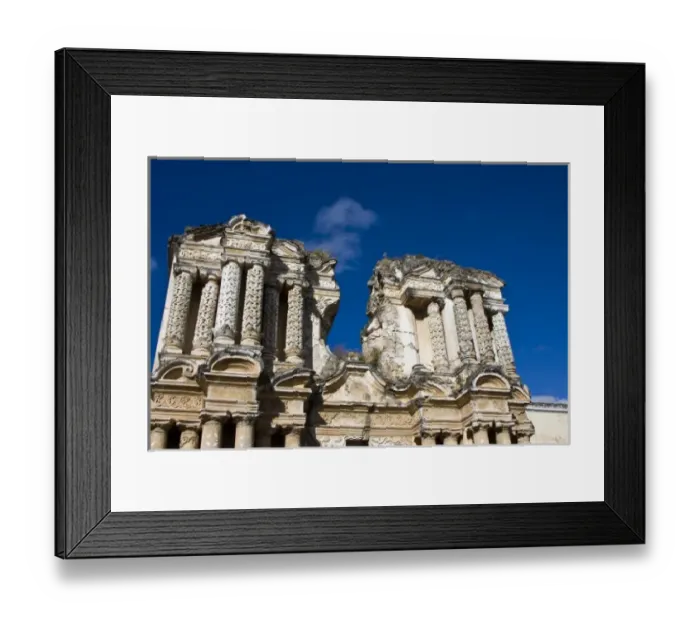 Framed Print : Guatemala, Antigua. El Carmen Church Ruin, or Inglesia de Carmen, Former seat of