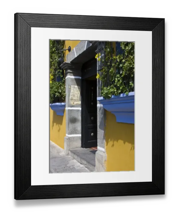 Framed Print : Guatemala, Antigua. Las Antorchas Restaurant in the town of Antigua Framed Print : Guatemala, Antigua. Las Antorchas Restaurant in the town of Antigua