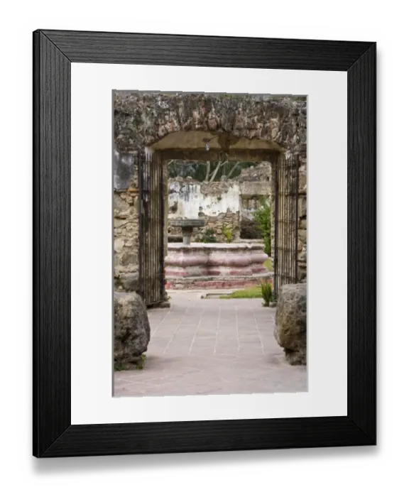 Framed Print : Guatemala, Antigua. School bulit by friars in 1757, it did not have the royal approval Framed Print : Guatemala, Antigua. School bulit by friars in 1757, it did not have the royal approval