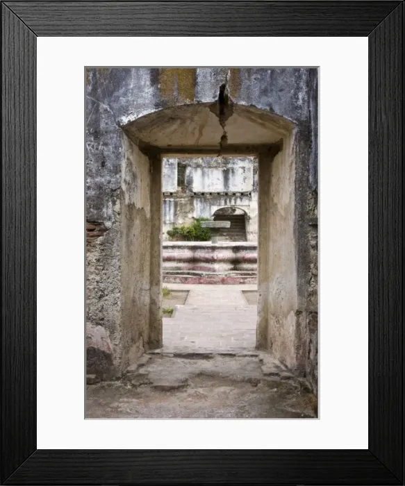 Framed Print : Guatemala, Antigua. School bulit by friars in 1757, it did not have the royal approval Framed Print : Guatemala, Antigua. School bulit by friars in 1757, it did not have the royal approval