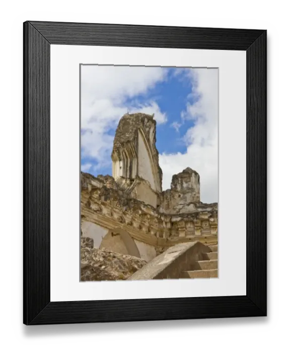 Framed Print : Guatemala, Antigua. La Recoleccion Church of Antigua, built 1701 to 1708; built by Jose de Porres