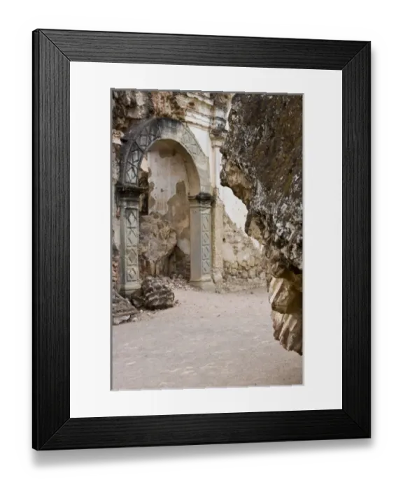 Framed Print : Guatemala, Antigua. Ruins of old church in Antigua Framed Print : Guatemala, Antigua. Ruins of old church in Antigua