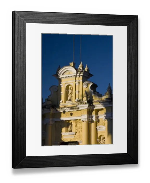 Framed Print : Guatemala, Antigua. San Pedro Church in the town of Antigua