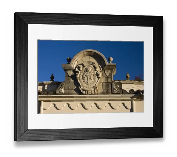 Framed Print : Guatemala, Antigua. Detail of the facade of a church in Antigua Framed Print : Guatemala, Antigua. Detail of the facade of a church in Antigua