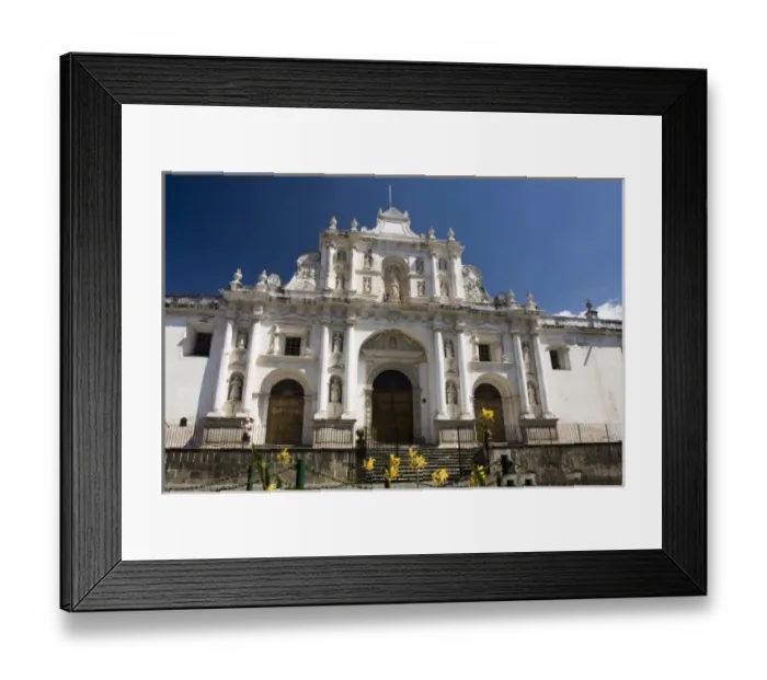 Framed Print : Guatemala, Antigua. Cathedral of Antigua, which was almost entirely destroyed by Framed Print : Guatemala, Antigua. Cathedral of Antigua, which was almost entirely destroyed by