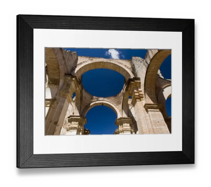 Framed Print : Guatemala, Antigua. The Ruins of the Cathedral de Antigua. The Cathedral was almost Framed Print : Guatemala, Antigua. The Ruins of the Cathedral de Antigua. The Cathedral was almost
