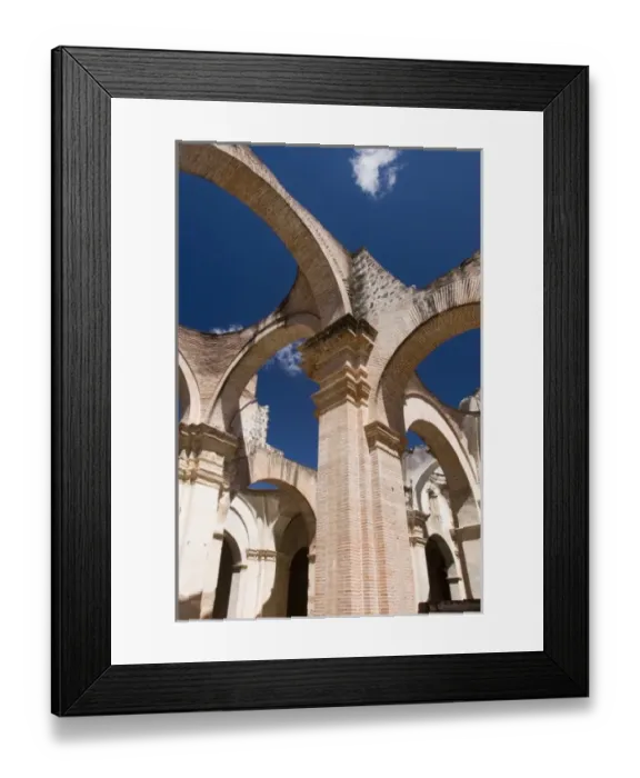 Framed Print : Guatemala, Antigua. The Ruins of the Cathedral de Antigua. The Cathedral was almost Framed Print : Guatemala, Antigua. The Ruins of the Cathedral de Antigua. The Cathedral was almost