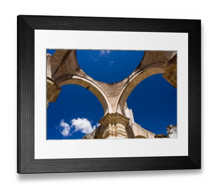 Framed Print : Guatemala, Antigua. The Ruins of the Cathedral de Antigua. The Cathedral was almost Framed Print : Guatemala, Antigua. The Ruins of the Cathedral de Antigua. The Cathedral was almost