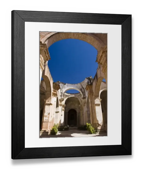 Framed Print : Guatemala, Antigua. The Ruins of the Cathedral de Antigua. The Cathedral was almost Framed Print : Guatemala, Antigua. The Ruins of the Cathedral de Antigua. The Cathedral was almost
