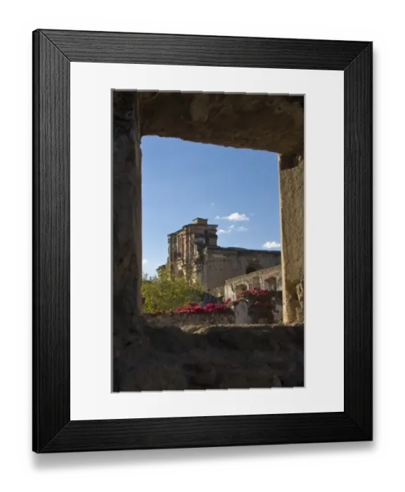 Framed Print : Guatemala, Antigua. The convent of Santa Clara was founded 1699 by five nuns from Puebla, Mexico