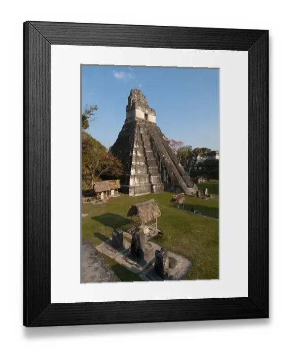 Framed Print : Temple of the Giant Jaguar, Tikal mayan archaeological site, Guatemala Framed Print : Temple of the Giant Jaguar, Tikal mayan archaeological site, Guatemala