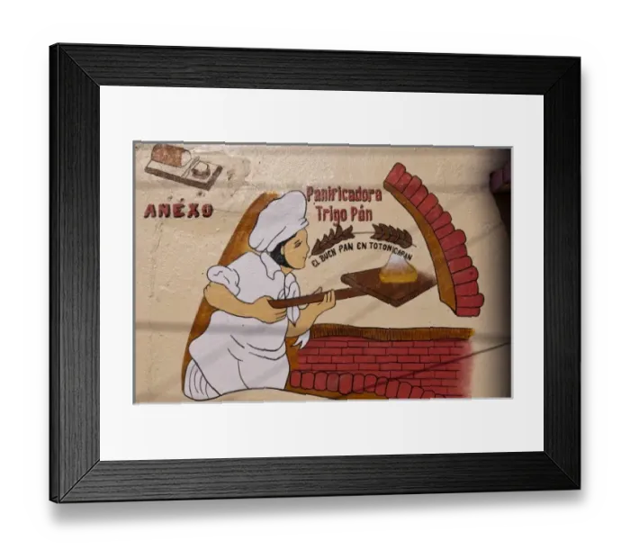Framed Print : Bakery sign, Totonicapan, Guatemala