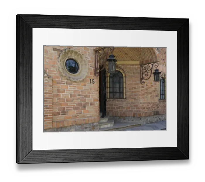 Framed Print : Mexico, Ajijic. Entrance to brick house Framed Print : Mexico, Ajijic. Entrance to brick house