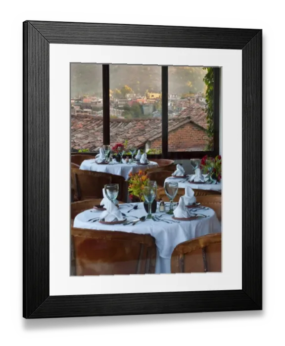 Framed Print : Mexico, dining room Framed Print : Mexico, dining room