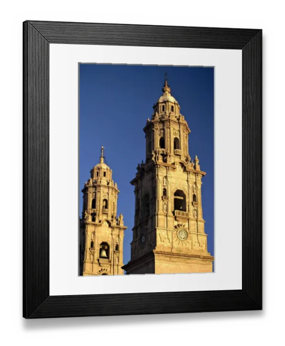Framed Print : Mexico, Michoacan, Morelia. The 200 foot twin towers of the baroque style Cathedral Framed Print : Mexico, Michoacan, Morelia. The 200 foot twin towers of the baroque style Cathedral