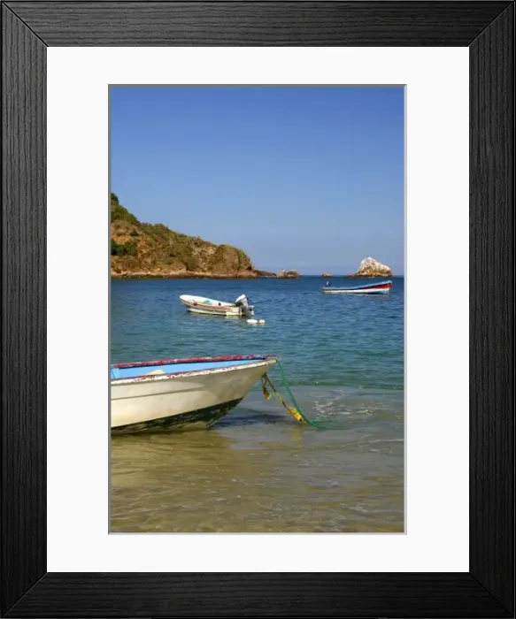Framed Print : North America, Mexico, State of Guerrero, Ixtapa & Zihuatanejo, Isla Ixtapa
