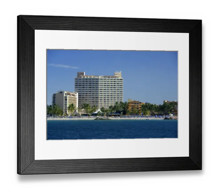 Framed Print : North America, Mexico, State of Jalisco, Puerto Vallarta. Typical beach front resorts Framed Print : North America, Mexico, State of Jalisco, Puerto Vallarta. Typical beach front resorts