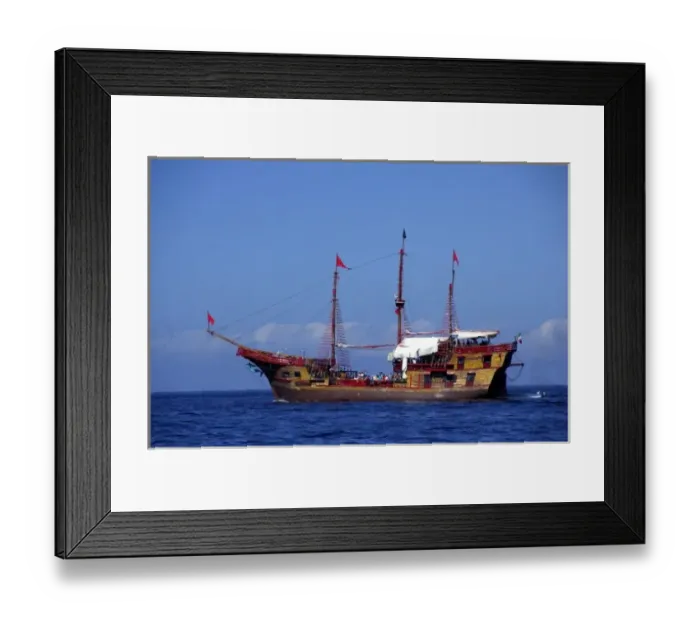 Framed Print : North America, Mexico, State of Jalisco, Puerto Vallarta. Pouplar tourist pirate ship Framed Print : North America, Mexico, State of Jalisco, Puerto Vallarta. Pouplar tourist pirate ship