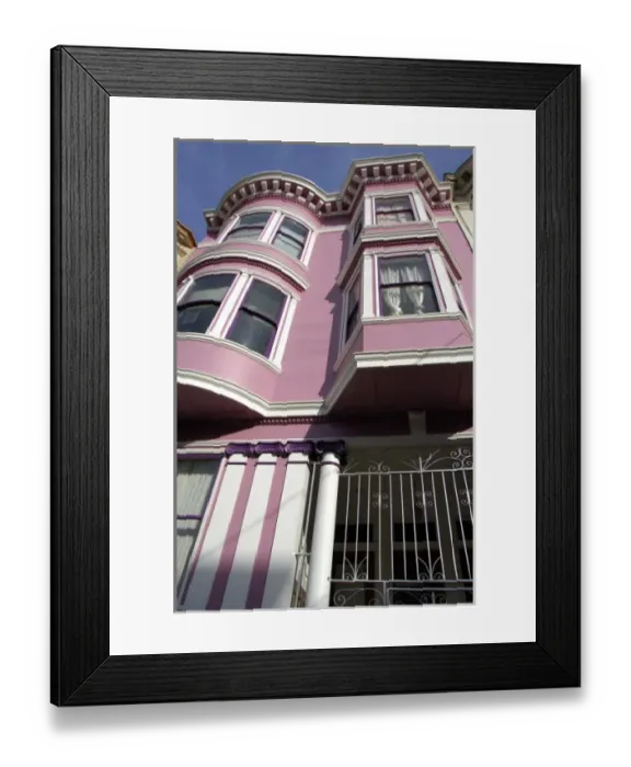 Framed Print : North America, USA, California, San Francisco. Typical San Frincisco home Framed Print : North America, USA, California, San Francisco. Typical San Frincisco home