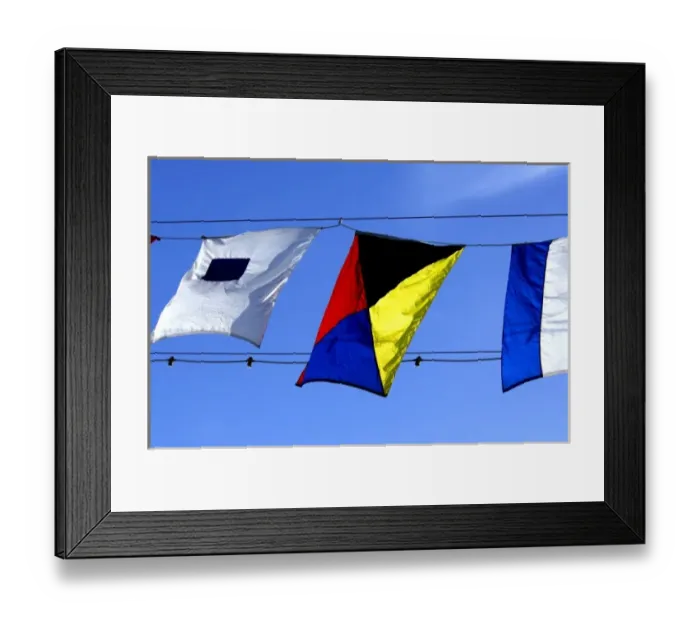 Framed Print : North America, USA, California, San Francisco. Nautical flags Framed Print : North America, USA, California, San Francisco. Nautical flags
