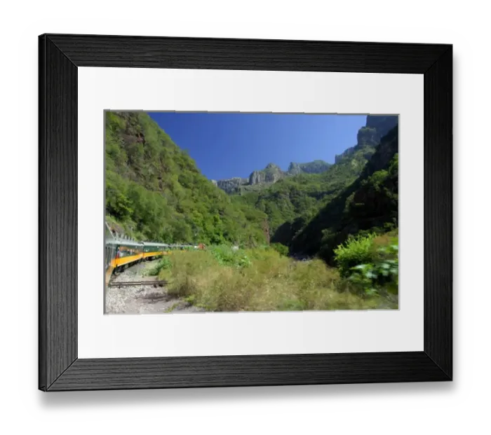 Framed Print : Mexico, Chihuahua, Copper Canyon. Views from tourist train. THIS IMAGE HAS SOME RESTRICTIONS