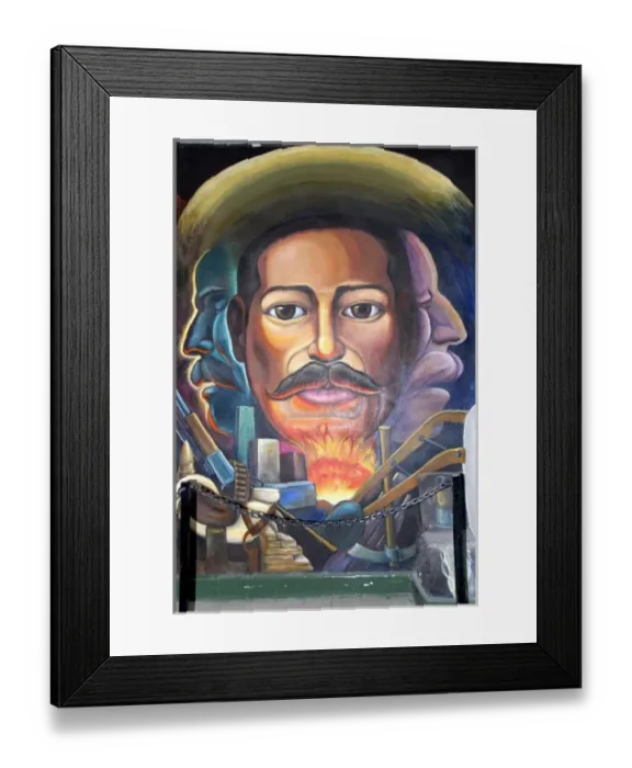 Framed Print : Mexico, Chihuahua. Pancho Villa home, wall mural. THIS IMAGE HAS SOME RESTRICTIONS Framed Print : Mexico, Chihuahua. Pancho Villa home, wall mural. THIS IMAGE HAS SOME RESTRICTIONS