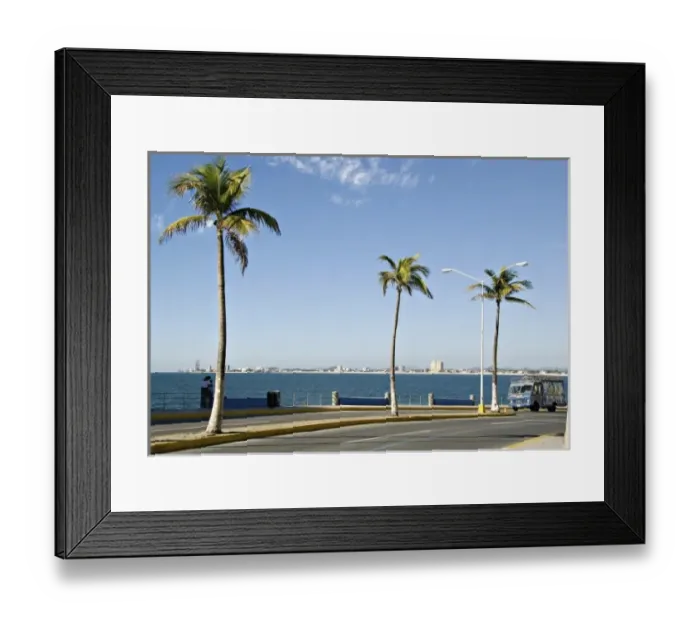 Framed Print : North America, Mexico, Mazatlan. Skyline looking north from Paseo Claussen Framed Print : North America, Mexico, Mazatlan. Skyline looking north from Paseo Claussen
