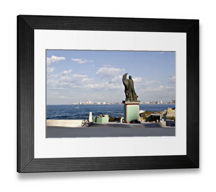Framed Print : North America, Mexico, Mazatlan. New Monument at the Glorieta Sanchez Taboada
