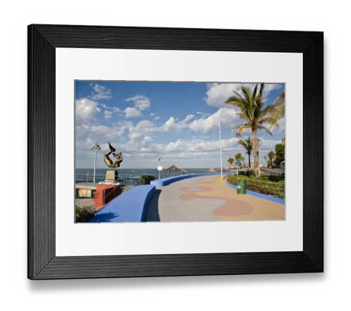 Framed Print : North America, Mexico, Mazatlan. Passeo Claussen Framed Print : North America, Mexico, Mazatlan. Passeo Claussen