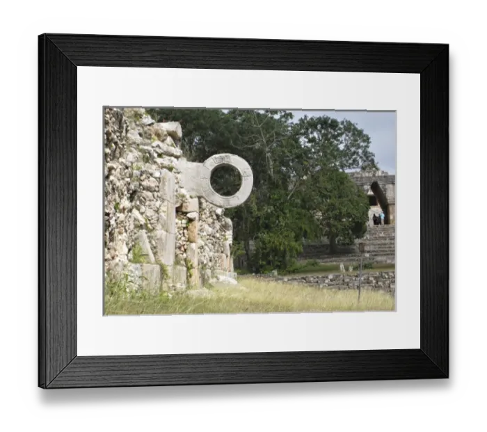 Framed Print : Mexico, Yucatan, Uxmal. Mexico, Yucatan, Uxmal. The stone ring once found on all Mayan ball courts Framed Print : Mexico, Yucatan, Uxmal. Mexico, Yucatan, Uxmal. The stone ring once found on all Mayan ball courts
