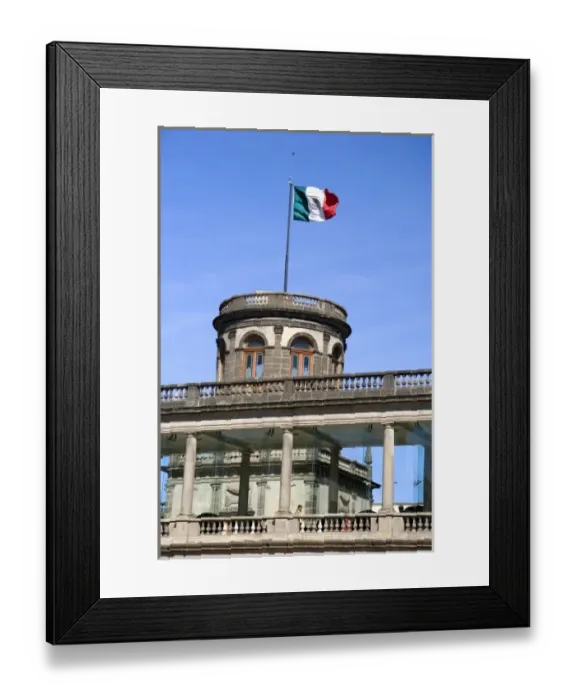 Framed Print : The watchtower known as Caballero Alto of the Chapultepec Castle in Mexico City, Mexico