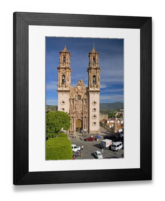 Framed Print : The parish church of Santa Prisca at Taxco in the State of Guerrero, Mexico Framed Print : The parish church of Santa Prisca at Taxco in the State of Guerrero, Mexico
