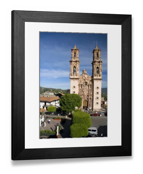 Framed Print : The parish church of Santa Prisca at Taxco in the State of Guerrero, Mexico Framed Print : The parish church of Santa Prisca at Taxco in the State of Guerrero, Mexico
