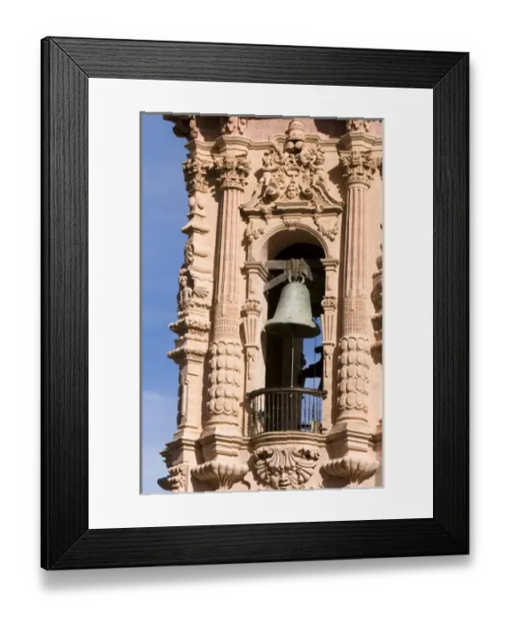 Framed Print : A bell on the parish church Santa Prisca at Taxco in the State of Guerrero, Mexico Framed Print : A bell on the parish church Santa Prisca at Taxco in the State of Guerrero, Mexico