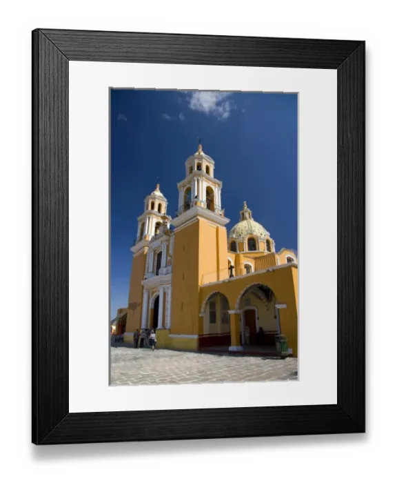 Framed Print : Iglesia de Nuestra Senora de los Remedios is a Mexican church located in Cholula, Puebla, Mexico Framed Print : Iglesia de Nuestra Senora de los Remedios is a Mexican church located in Cholula, Puebla, Mexico